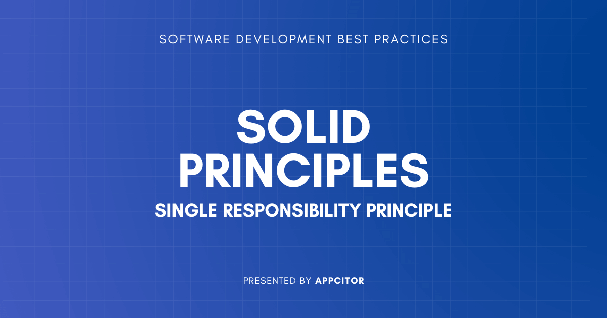 Single Responsibility Principle (SRP) with 100% understandable examples cover image